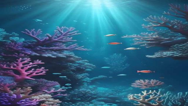 Hình nền 3D về thế giới san hô dưới lòng đại dương